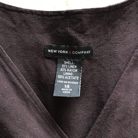 NYC summer linen dress plus size - Picture 3 of 7